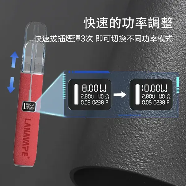 LANA皮革主機 通用一代煙彈 液晶螢幕顯示電量/可調整瓦數 【10種配色】